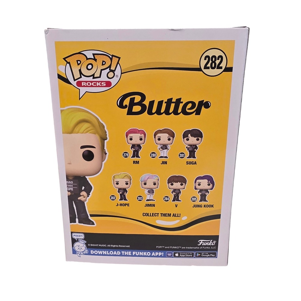 Funko Pop Rocks BTS Butter J-Hope 282 Vinyl Figure K-Pop Collectible - Picture 6 of 8